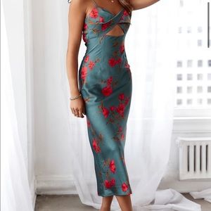 {HELLO MOLLY} Satin Midi Dress